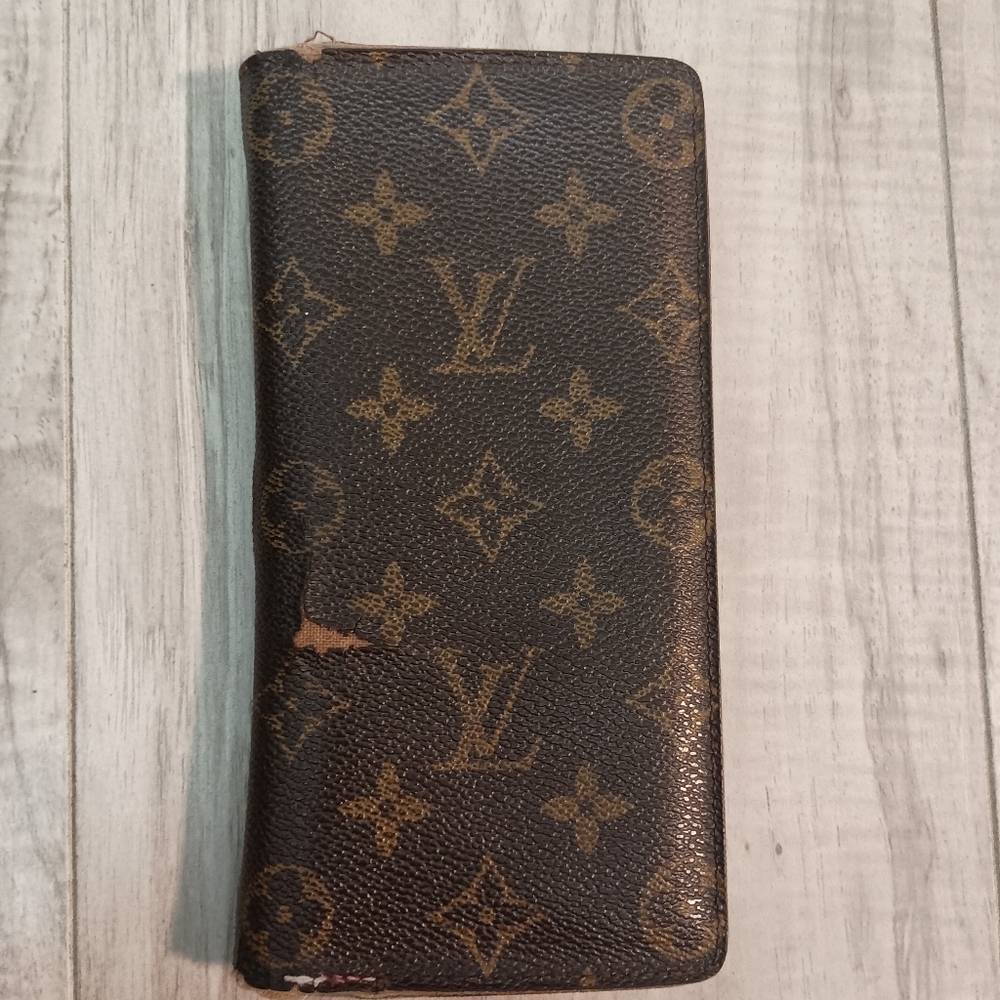 LOUIS VUITTON PORTE FOUIL BROZA MONOGRAM CANVAS Brown PVC WOMEN'S Used - Picture 1 of 13
